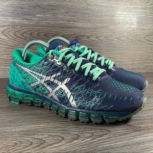 Asics Gel-Quantum 360 Womens Running Shoe Size 8.5 Blue Green